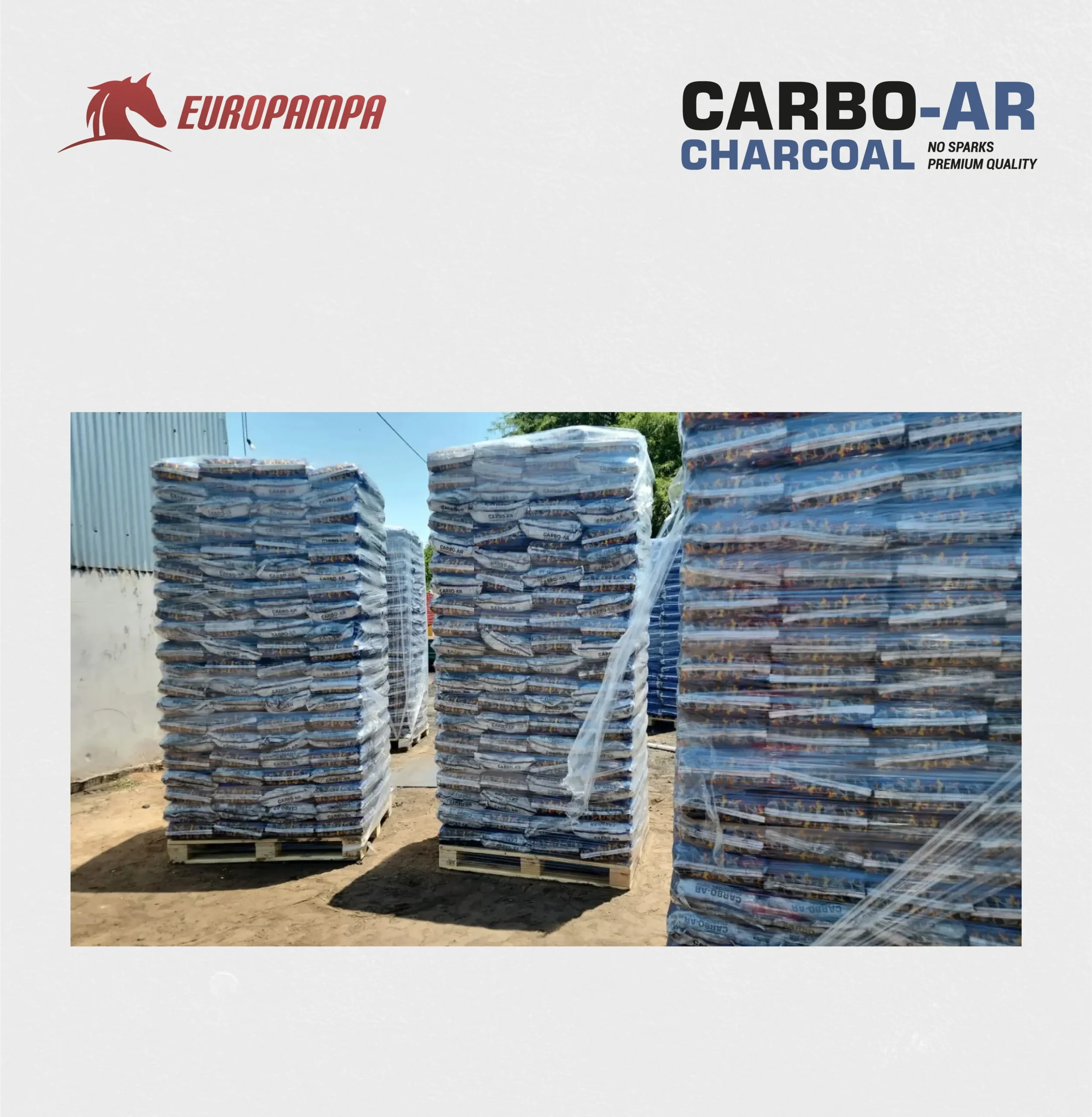 Pallet of Charcoal for Barbecue 4kg